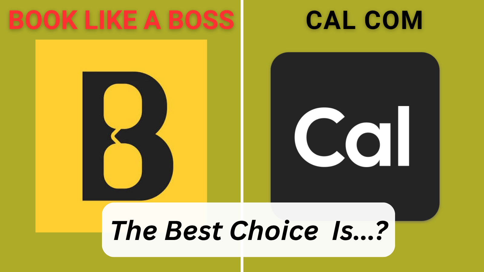 Book Like A Boss vs Cal.com ultimate comparative review banner