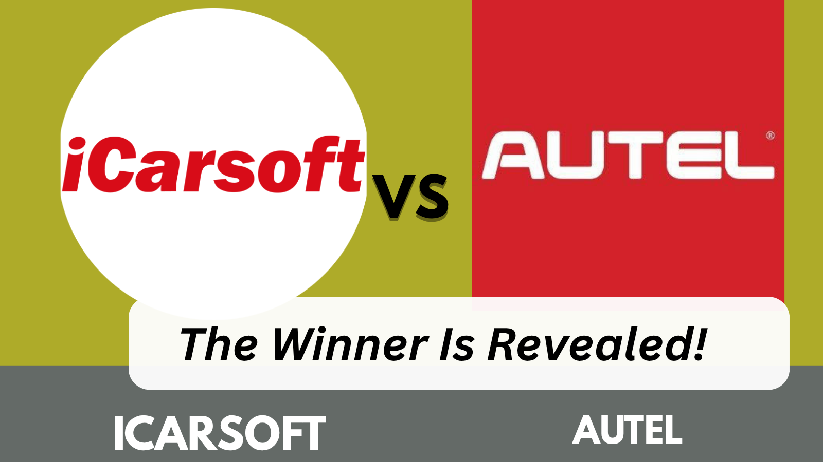 Overview of iCarsoft and Autel devices side by side