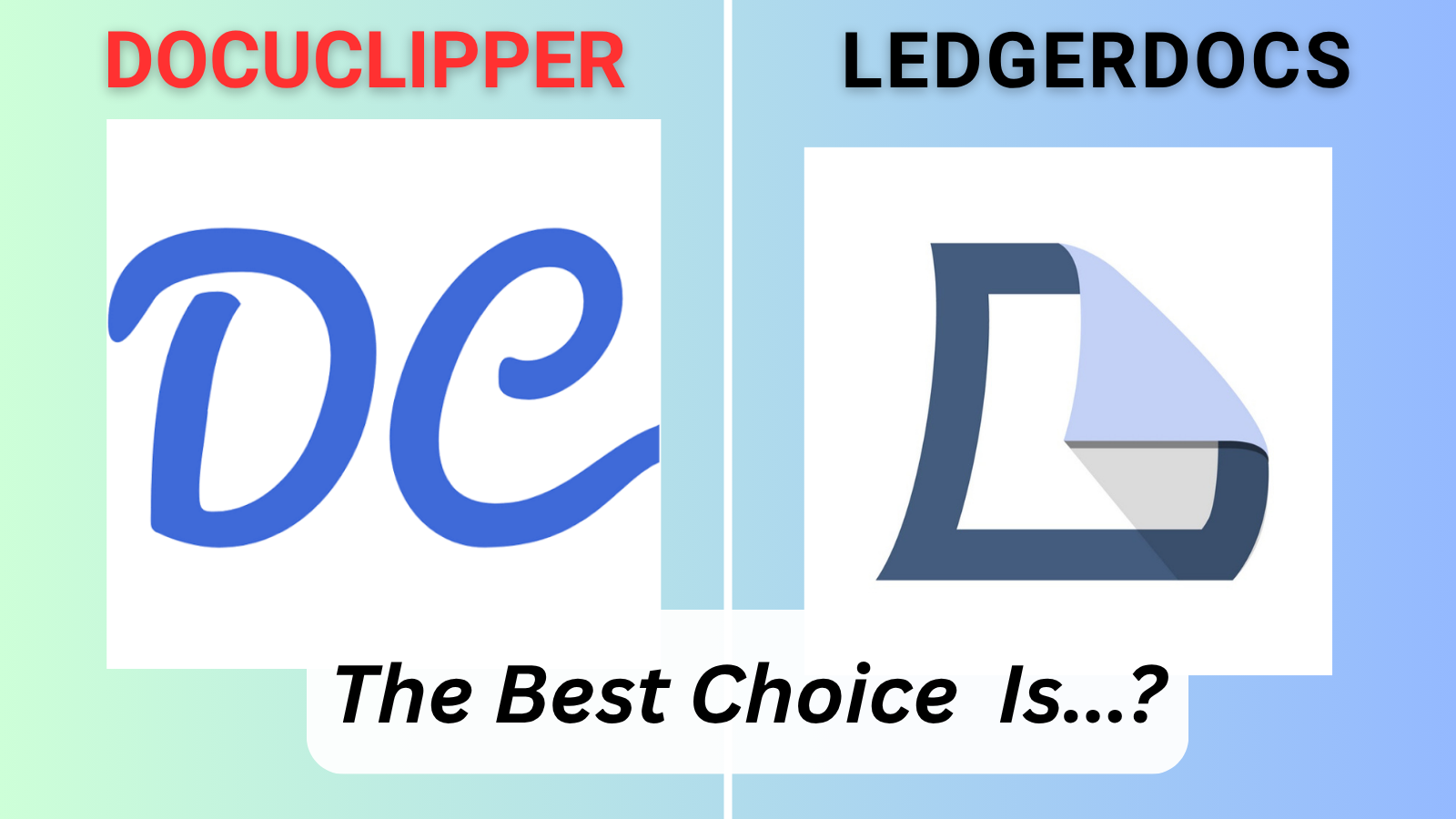 LedgerDocs vs DocuClipper comparison banner