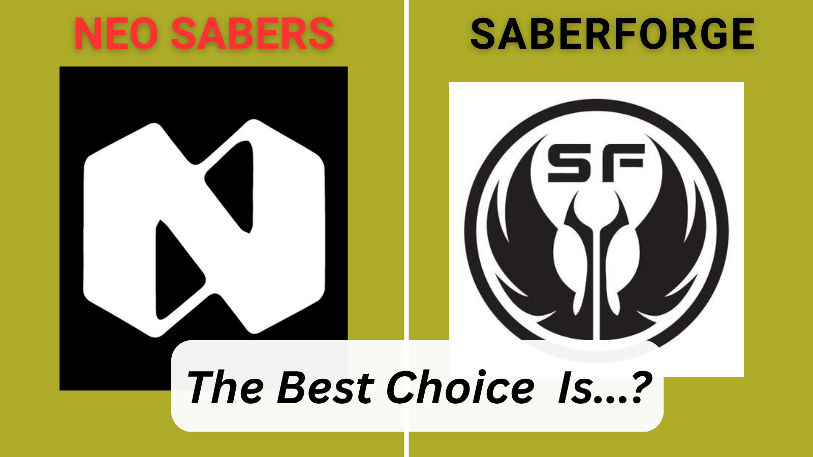 Neo Sabers vs SaberForge lightsaber comparison