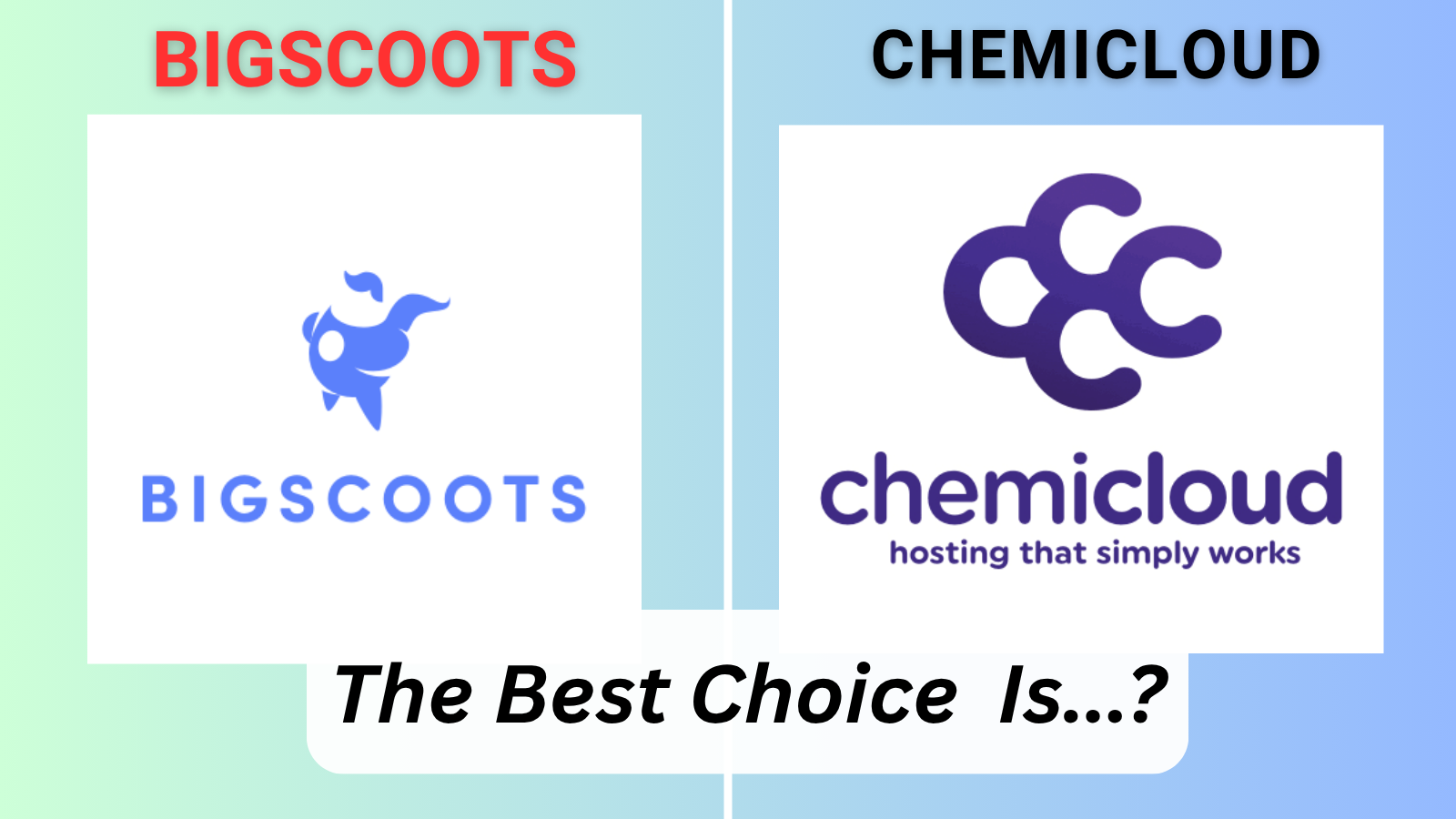 Bigscoots vs Chemicloud comparison banner