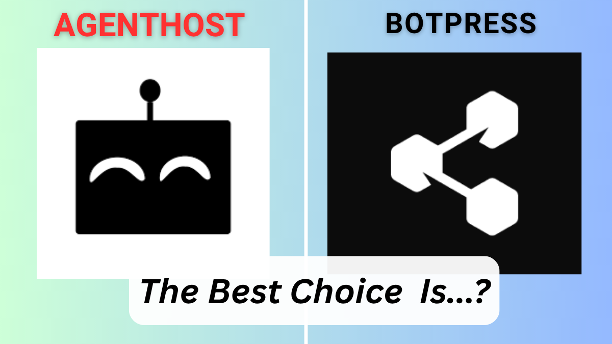 Agenthost vs Botpress comparison header